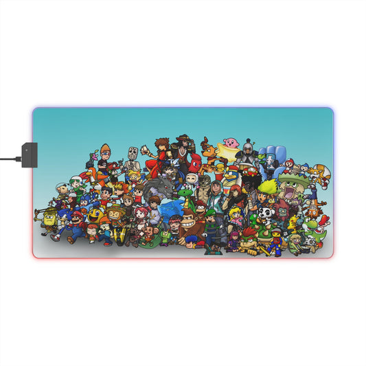 LED Multiverse Characters Gaming Mouse Pad